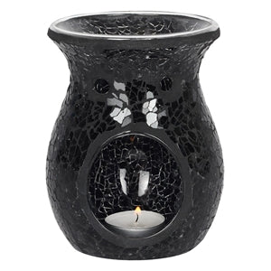 Black Crackle Effect Tlight oil/melt warmer