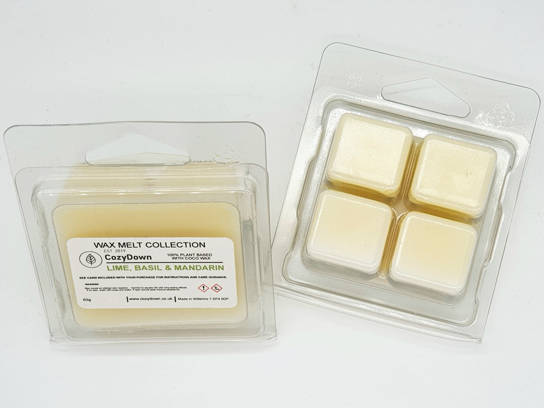 Lime, Basil & Mandarin Wax Melts