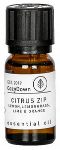 citrus zip essential oil blend 10ml vegan pure recycled glass