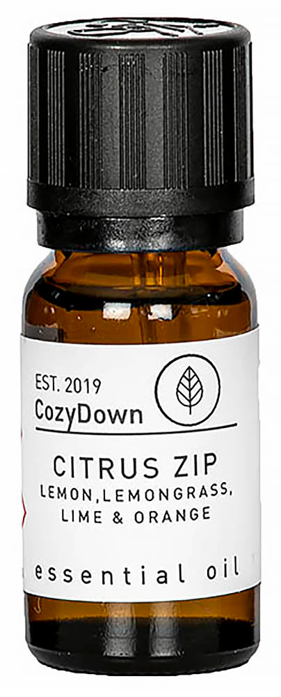 citrus zip essential oil blend 10ml vegan pure recycled glass