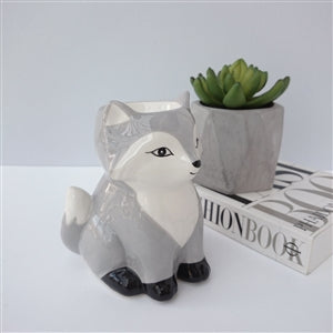 oil burner wax melt burner grey fox candle accessory ceramic burner home accessories