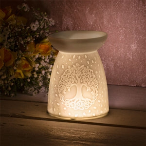 porcelain tree of life wax melter oil burner tea light holder accesssory perfect gift